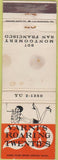 Matchbook Cover - Yarni's Roaring 20's San Francisco CA POOR