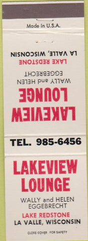 Matchbook Cover - Lakeview Lounge LaValle WI