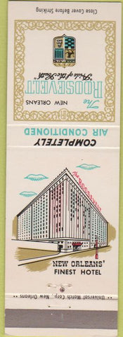 Matchbook Cover - Roosevelt Hotel New Orleans LA