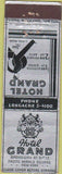 Matchbook Cover - Hotel Grand New York City Federa