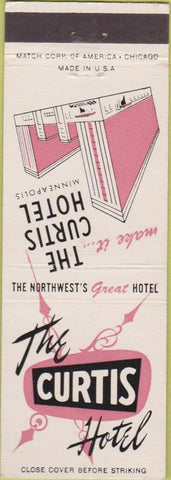 Matchbook Cover - Curtis Hotel Minneapolis MN