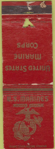 Matchbook Cover - US Marines Corps WORN