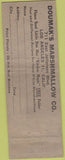 Matchbook Cover - Snow White Marshmallows Thin Mints WEAR