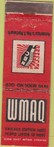 Matchbook Cover - WMAQ Radio NBC Chicago IL wear