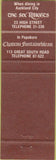 Matchbook Cover - Chateau Fontainebleau Auckland City Papakura
