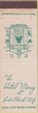 Matchbook Cover - Hotel Marcy Lake Placid NY