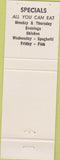 Matchbook Cover - Olympian Restaurant Mundelein IL