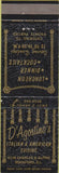 Matchbook Cover - D Agostino's Italian Rockford IL