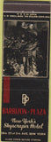 Matchbook Cover - Barbizon Plaza Hotel New York City