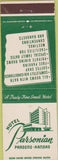 Matchbook Cover - Hotel Parsonian Parsons KS