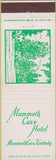Matchbook Cover - Mammoth Cave Hotel KY