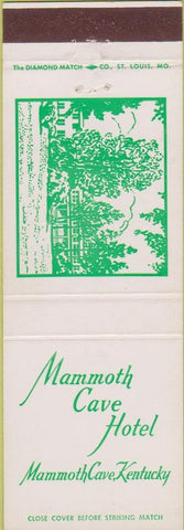 Matchbook Cover - Mammoth Cave Hotel KY