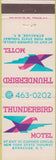 Matchbook Cover - Thunderbird Motel Syracuse NY