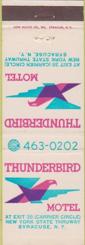 Matchbook Cover - Thunderbird Motel Syracuse NY