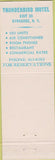 Matchbook Cover - Thunderbird Motel Syracuse NY