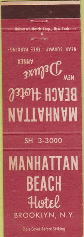 Matchbook Cover - Manhattan Beach Hotel Brooklyn NY