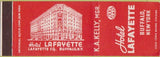 Matchbook Cover - Hotel Lafayette Buffalo NY