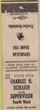 Matchbook Cover - Charles Scollich Supervisor WEAR