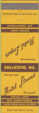 Matchbook Cover - Hotel Leeper Chillicothe MO