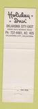 Matchbook Cover - Holiday Inn Oklahoma City OK East