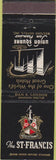 Matchbook Cover - The St Francis Hotel San Fransico CA