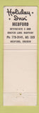 Matchbook Cover - Holiday Inn Medford OR
