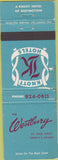 Matchbook Cover - The Westbury Toronto ON crease