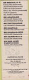Matchbook Cover - Maria Isabel Mexico