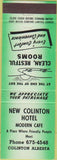 Matchbook Cover - New Colinton Hotel Alberta