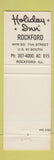Matchbook Cover - Holiday Inn Rockford IL
