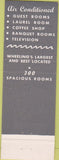 Matchbook Cover - Hotel McLure Wheeling WV