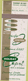 Matchbook Cover - Holiday Capri Motel Tallulah LA