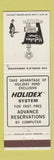 Matchbook Cover - Holiday Inn Ashland VA
