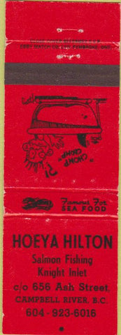 Matchbook Cover - Hoeya Hilton Campbell River BQ