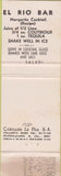 Matchbook Cover - El Rio Motor Hotel Nuevo Laredo Mexico