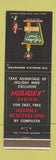 Matchbook Cover - Holiday Inn NO TOWN Holidex