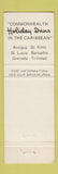 Matchbook Cover - Holiday Inn Antigua St Kitts  #1