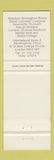 Matchbook Cover - Holiday Inn Plymouth UK