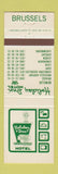 Matchbook Cover - Holiday Inn Brussels Belgium Locations
