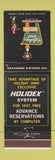 Matchbook Cover - Holiday Inn Newark Wilmington DE