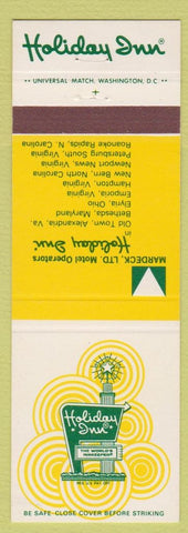 Matchbook Cover - Holiday Inn VA MD Locations Bethesda Emporia Bethesda #1
