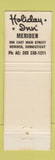 Matchbook Cover - Holiday Inn Meriden CT