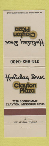 Matchbook Cover - Holiday Inn Clayton MO
