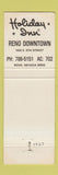 Matchbook Cover - Holiday Inn Reno NV