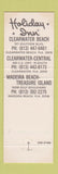 Matchbook Cover - Holiday Inn Clearwater Beach FL Madeira