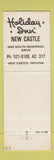 Matchbook Cover - Holiday Inn New Castle IN