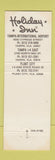 Matchbook Cover - Holiday Inn Tampa FL Plant City