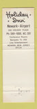 Matchbook Cover - Holiday Inn Newark NJ