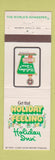 Matchbook Cover - Holiday Inn Belle Vernon PA