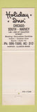 Matchbook Cover - Holiday Inn Chicago South Harvey IL